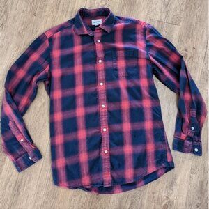 Frank and Oak 100% cotton plaid button down shirt